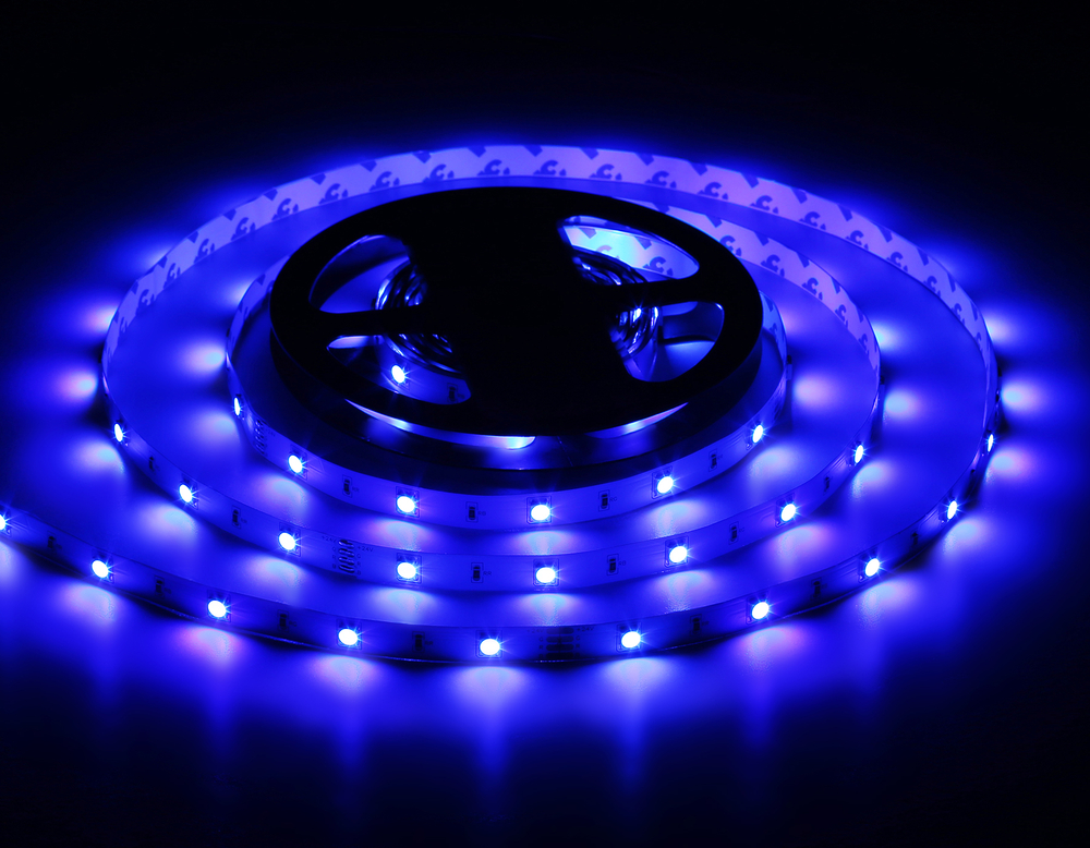 GS4301 5050 30Led/ 7.2W m/ 24V IP20 RGB/ 5000*10*1.87mm (4 конт.)