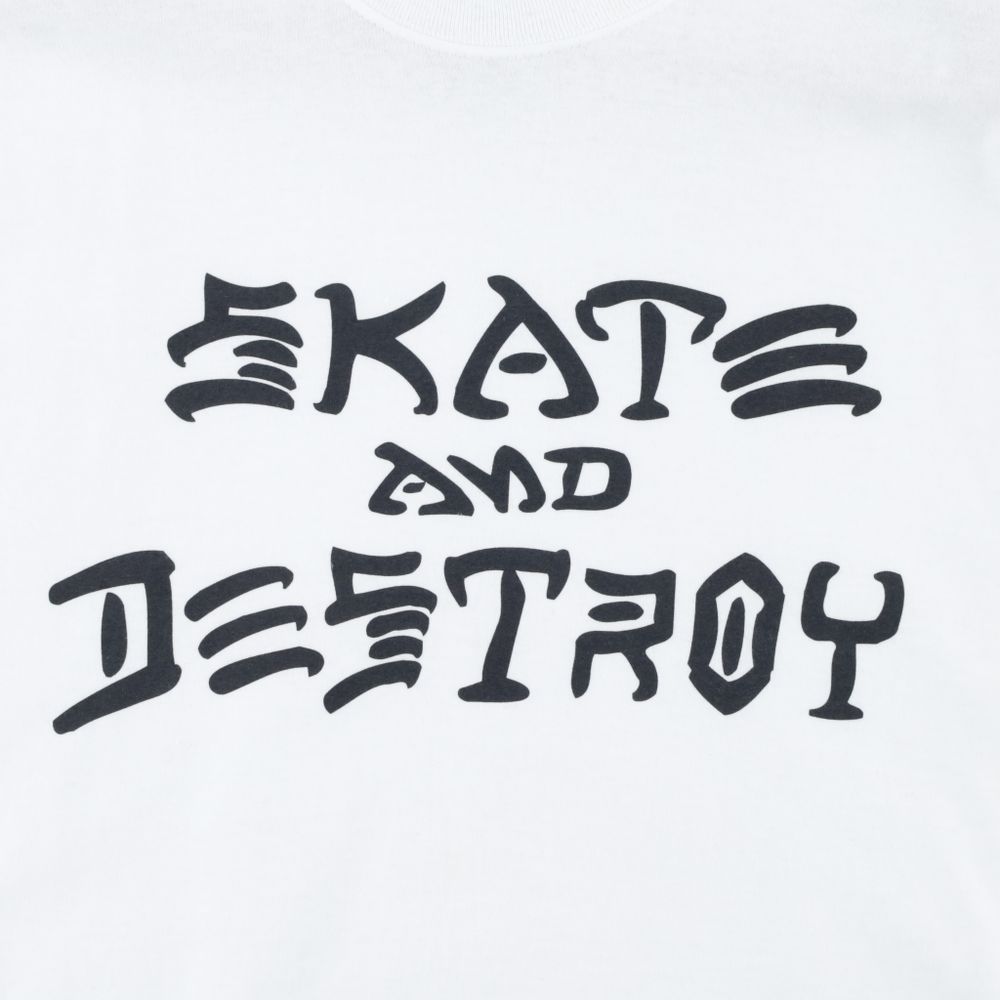 Футболка Thrasher Skate &amp; Destroy (white) (SALE)