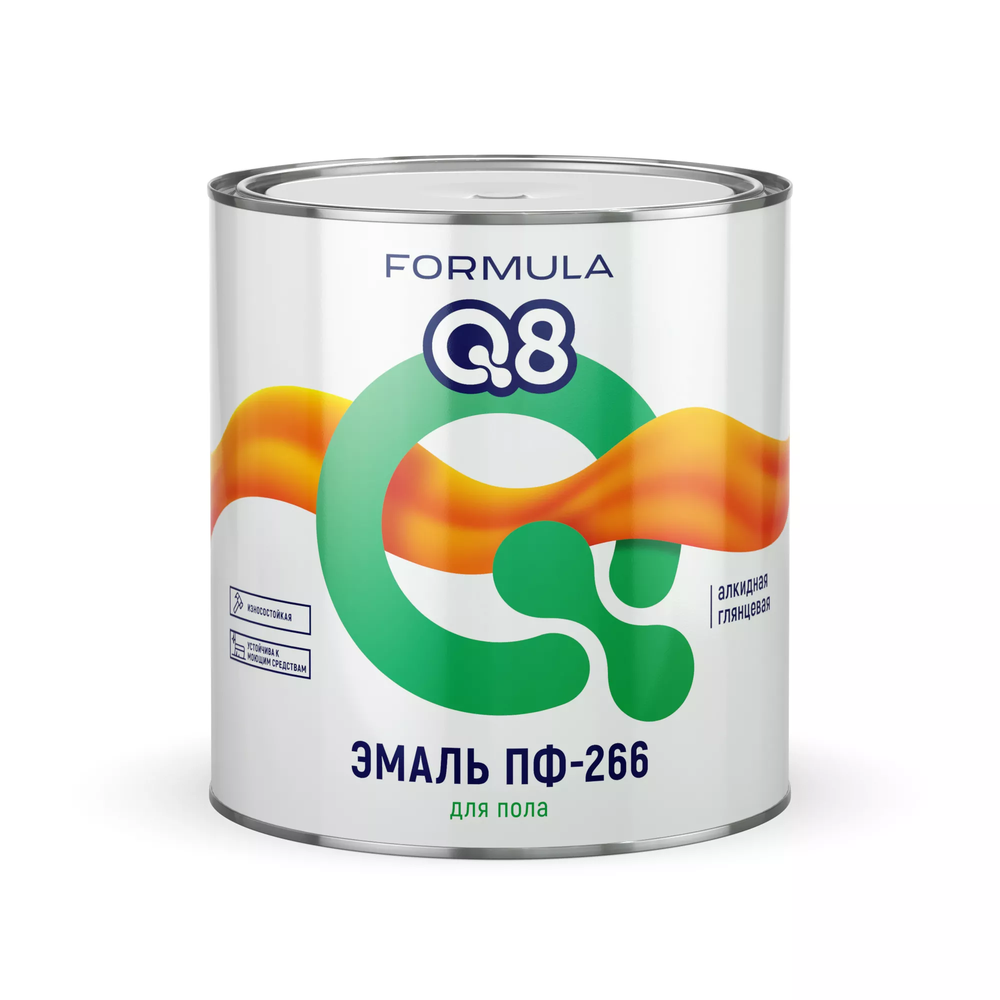 Эмаль для пола ПФ-266 Formula Q8 золотисто-коричневый (2,8кг)