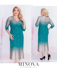 Платье 00259-бирюза Minova