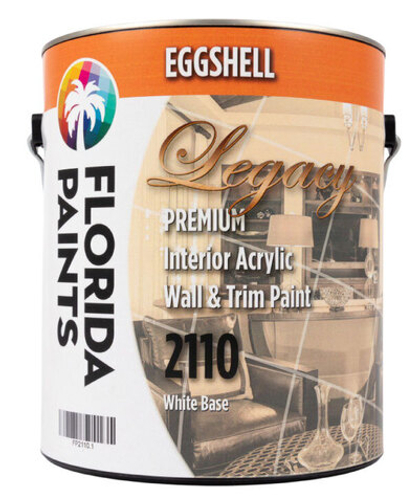 Florida Paints Legacy Premium 100% Acrylic Wall & Trim Eggshell