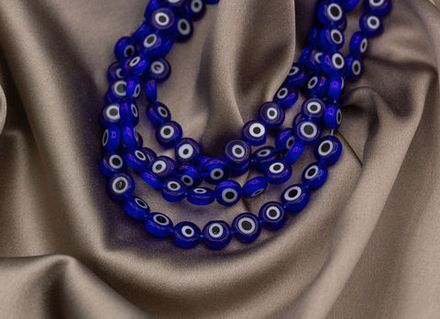 Нить бусин от сглаза 8мм (1/2 нити)