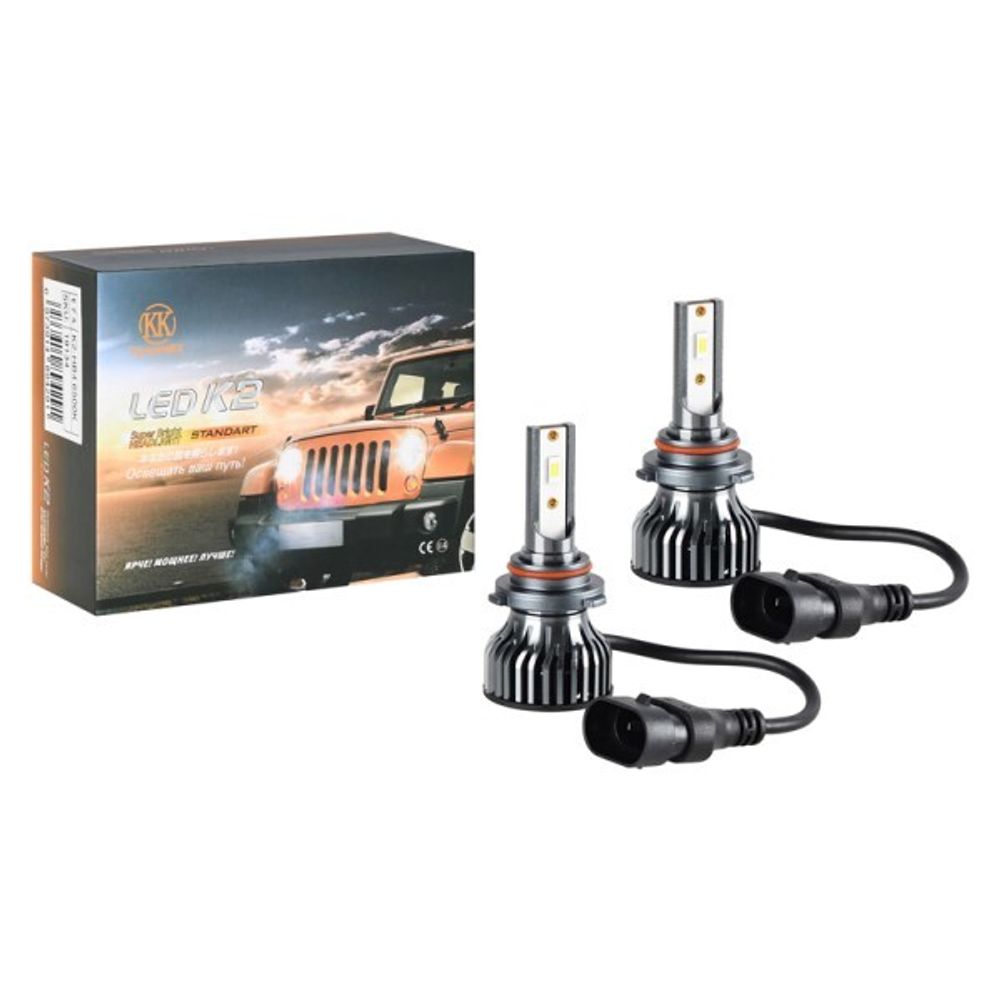 Лампа HB4 12V LED 60W/3000LM 6500K 2 шт (со встр. вентилятором) (КurumaKit)
