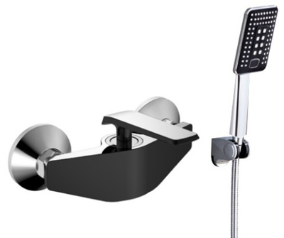 333561-C Смеситель од. для душа (чер/хром) ViEiR (10/1шт)