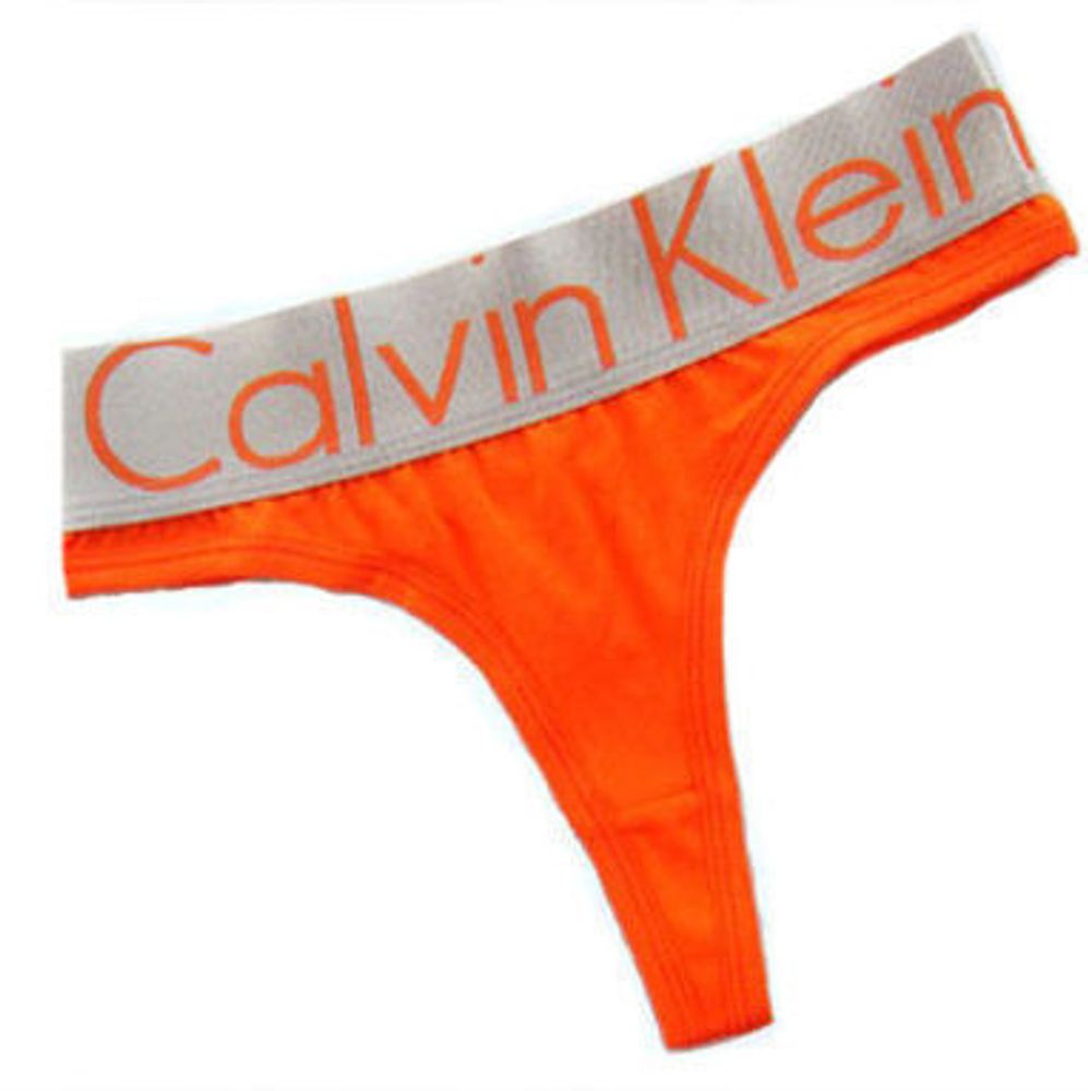 Calvin klein orange thong new arrivals