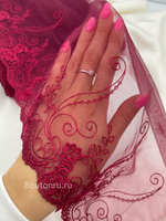 кружево бордового цвета