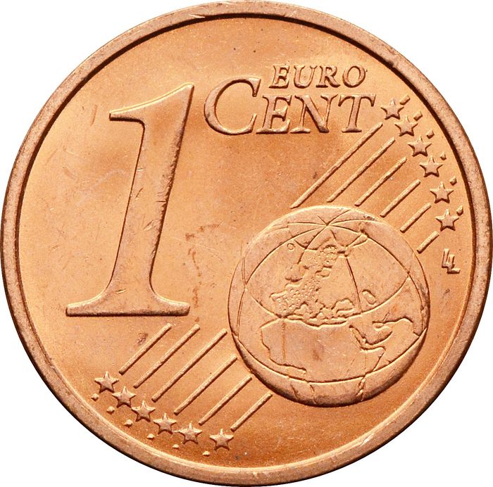 1 евроцент 2002 Италия (1 euro cent)