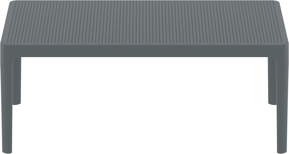 Столик пластиковый журнальный Siesta Contract Sky Lounge Table, темно-серый