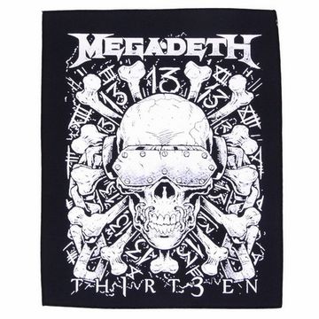 Нашивка спиновая Megadeth Thirteen (062)