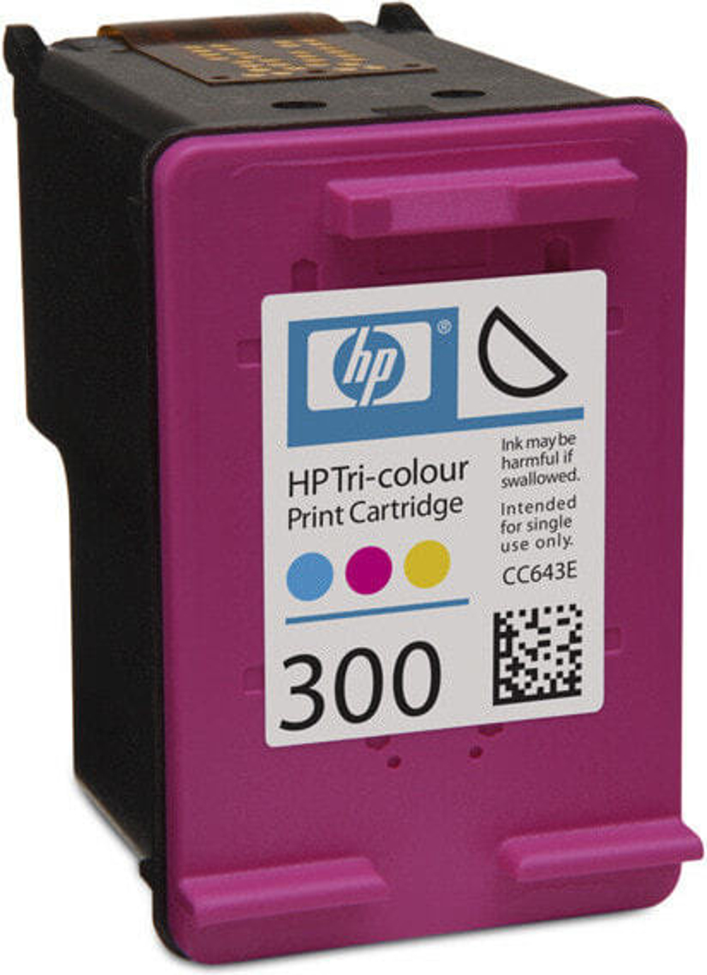 HP 300 Tri-colour Ink Cartridge струйный картридж Подлинный Голубой, Пурпурный, Желтый CC643E