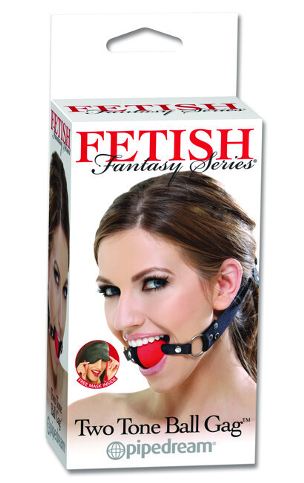 Кляп двухцветный Fetish Fantasy Series Two Tone Ball Gag черный с красным (Цвет: черный с красным)