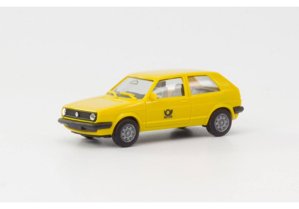 Автомобиль VW Golf II "Post", желтый