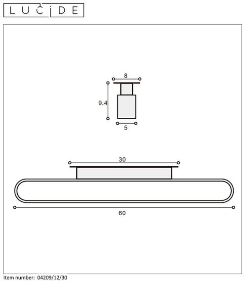 Подсветка для зеркал Lucide Madelon 04209/12/30