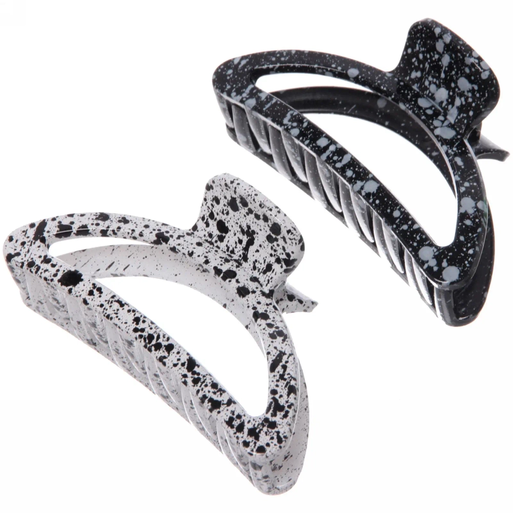 Заколка-краб для волос на блистере «Emily Collection - Samanta», микс 2 цвета, 8.5*5см