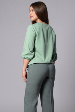 Блузка женская 3297ЛП, шалфей #86Ш093297ЛП