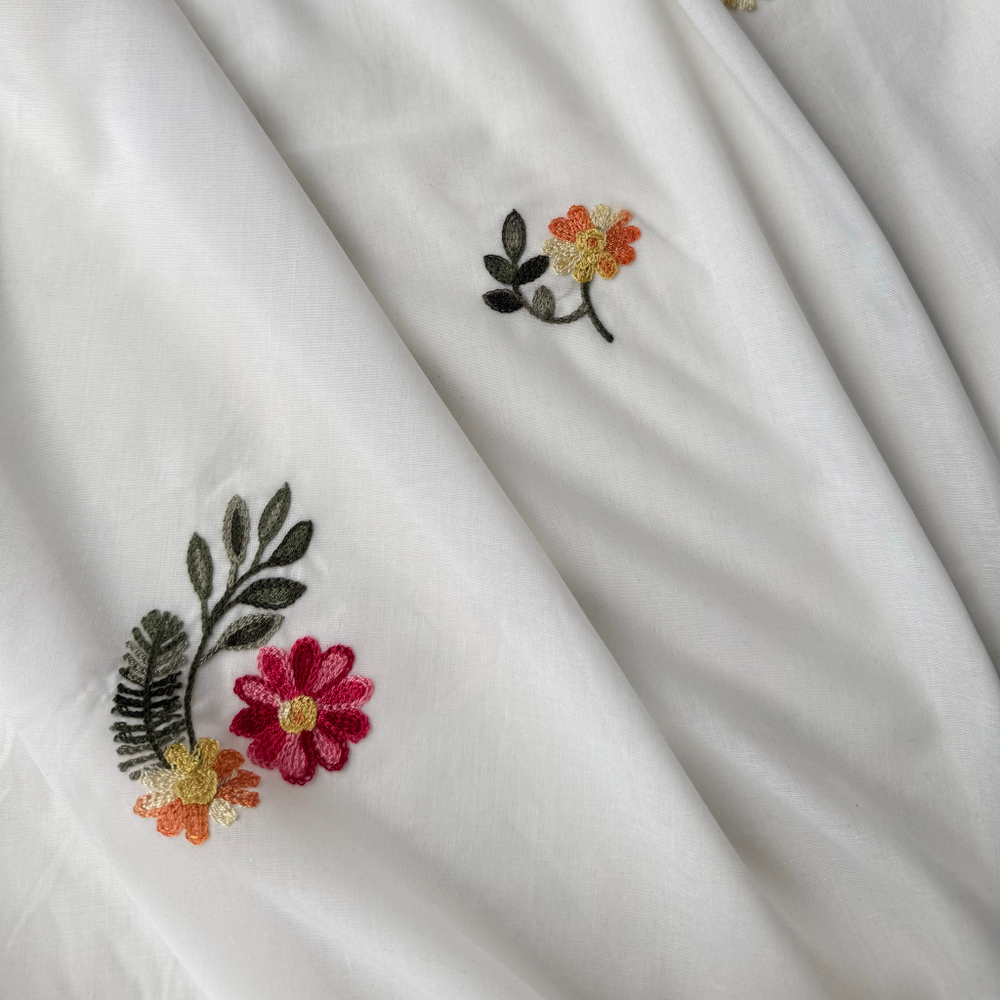 Вышивка с цветами