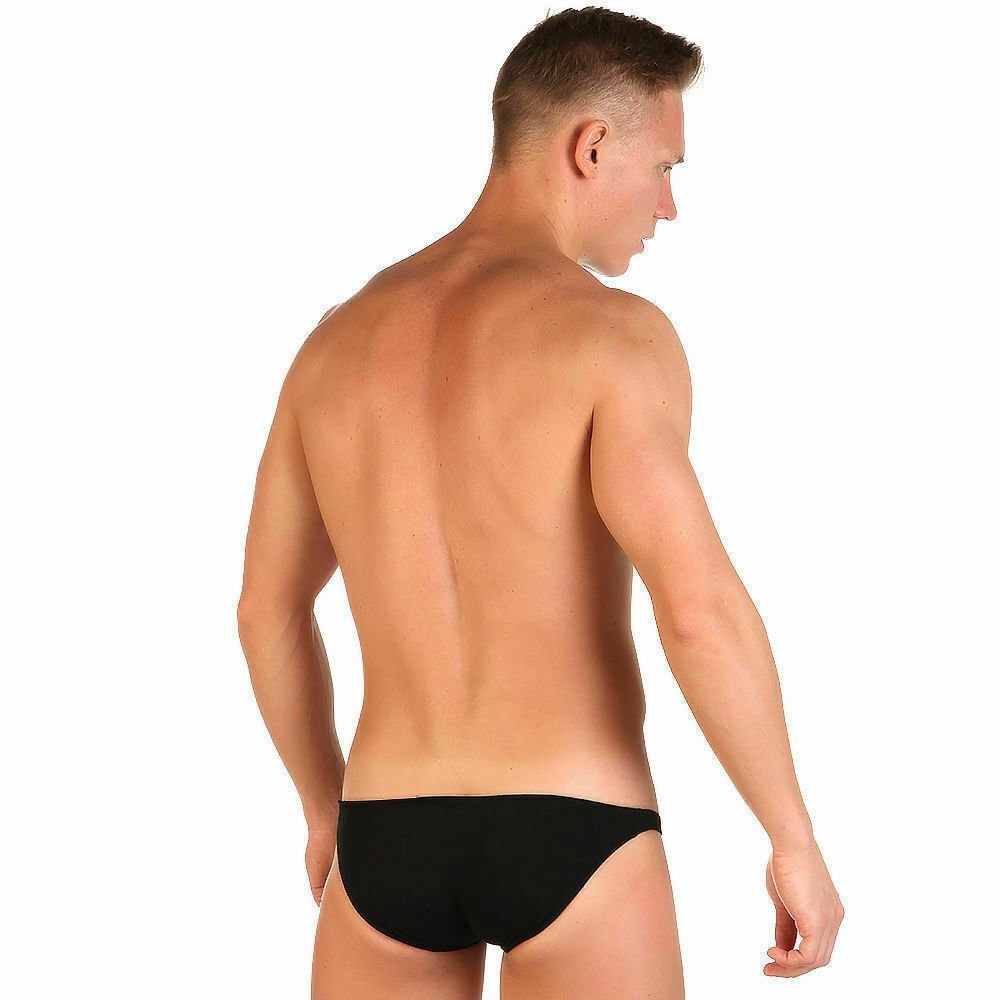 Мужские трусы брифы черные Romeo Rossi RR2001-2