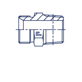 Штуцер FC BSP 2 - NPT 2