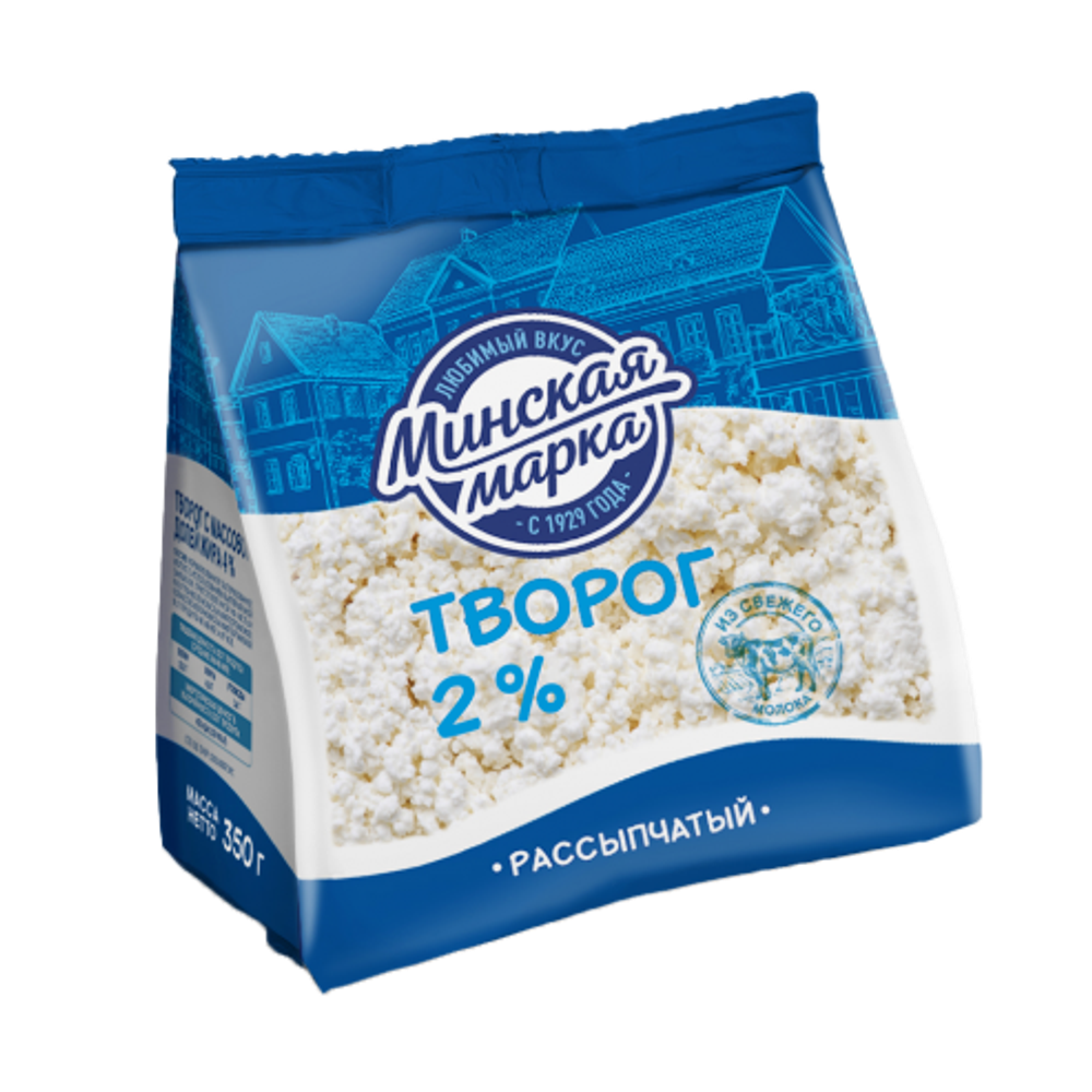 Творог рассыпчатый "Минская марка" 2,0% 350гр