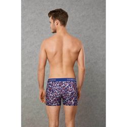 Мужские трусы боксеры фиолетовые с леопардовым принтом Doreanse 1801