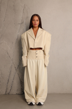 Брюки комбинированные