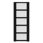 КОМОД КОЛОРИТ 5-ТИ СЕКЦИОН. ШИРОКИЙ ЧЁРНЫЙ АРТ.М8764