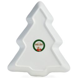 БЛЮДО-ЕЛКА LEFARD "ДЕД МОРОЗ" 25*21*4 СМ ЗЕЛЕНОЕ (КОР=8ШТ.)