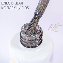 Гель-лак ТМ "HIT gel" №05 Shine Gray, 9 мл