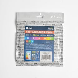 ULS-M25-5050-60LED-m-10mm-IP20-DC12V-14.4W-m-5M-RGB PROFI Гибкая светодиодная лента на самоклеящейся основе. Катушка 5м. в герметичной упаковке. RGB. ТМ Uniel.
