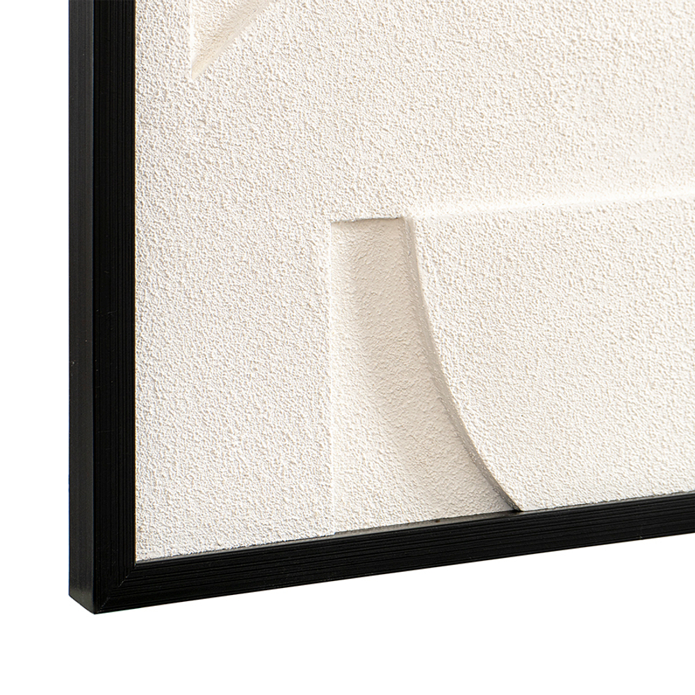 Панно декоративное с эффектом 3d minimalism, с черной рамой, 60х60 см