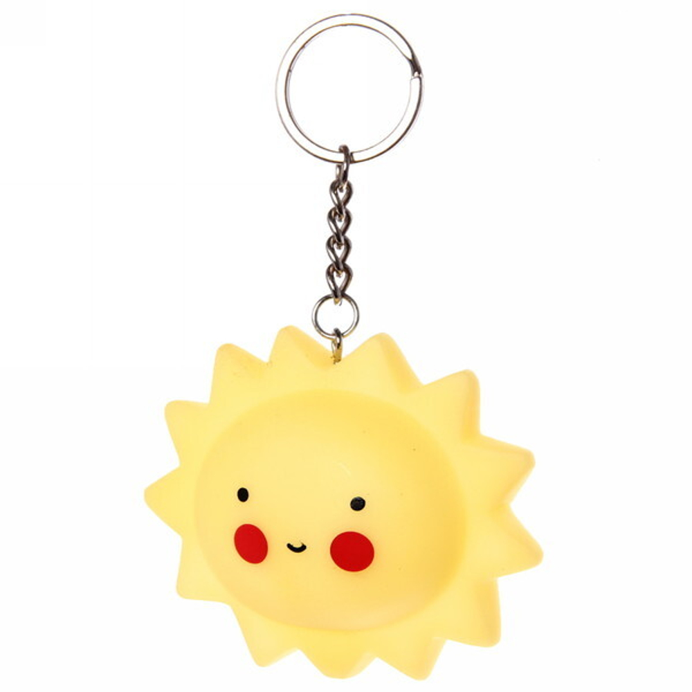 Брелок светящийся «Добрый сон-Солнышко» LED с датчиком прикосновения