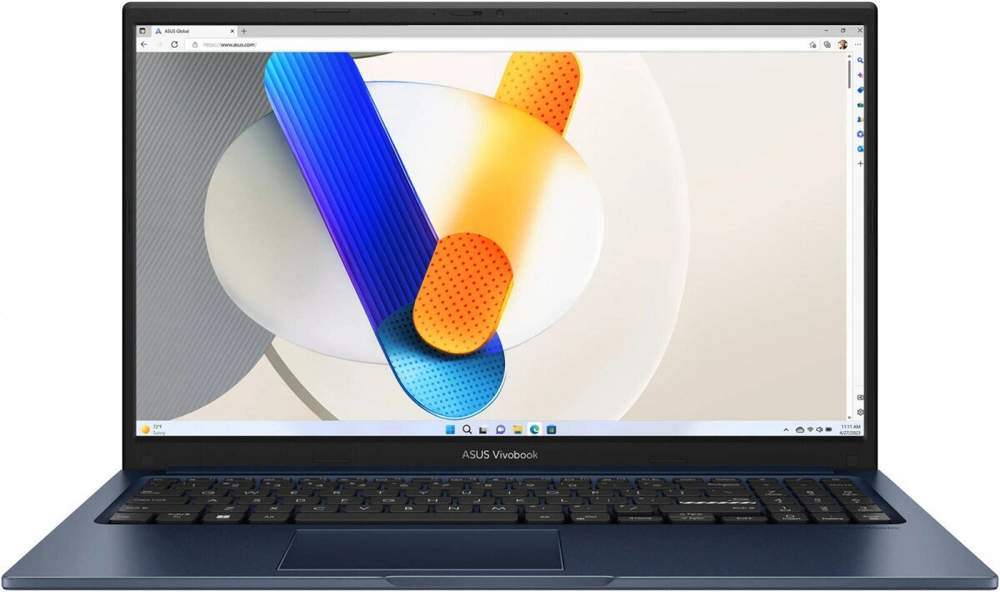 Ноутбук ASUS VivoBook 15 X1504VA-BQ4485 Синий (15.6", Intel Core 5 120U, 16Гб, SSD 512Гб, Intel UHD Graphics, Без ОС) 90NB13Y1-M039Z0