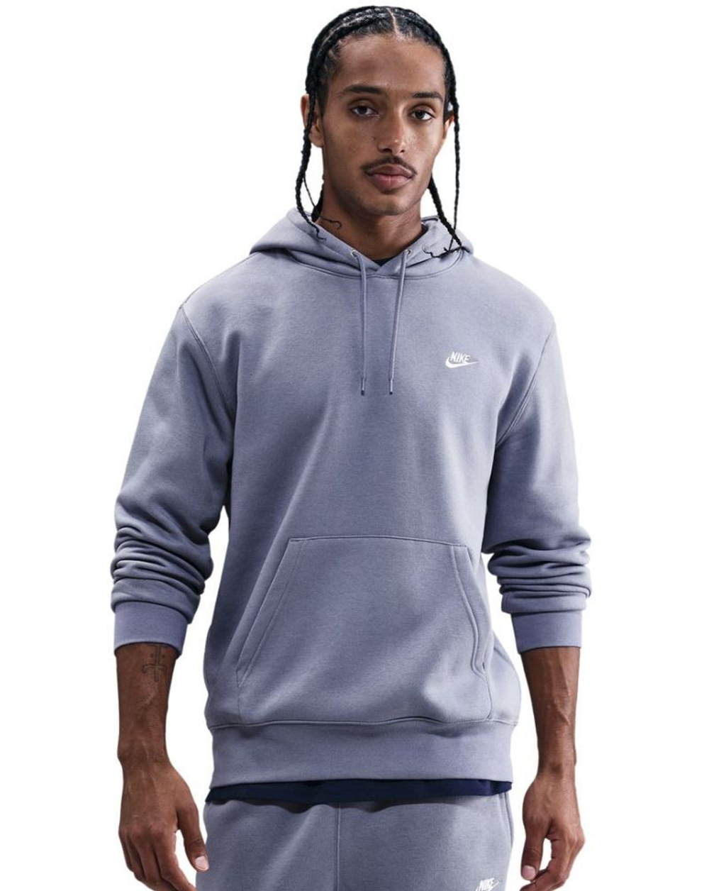 Куртка теннисная Nike Club Fleece Pullover - world indigo/world indigo/white