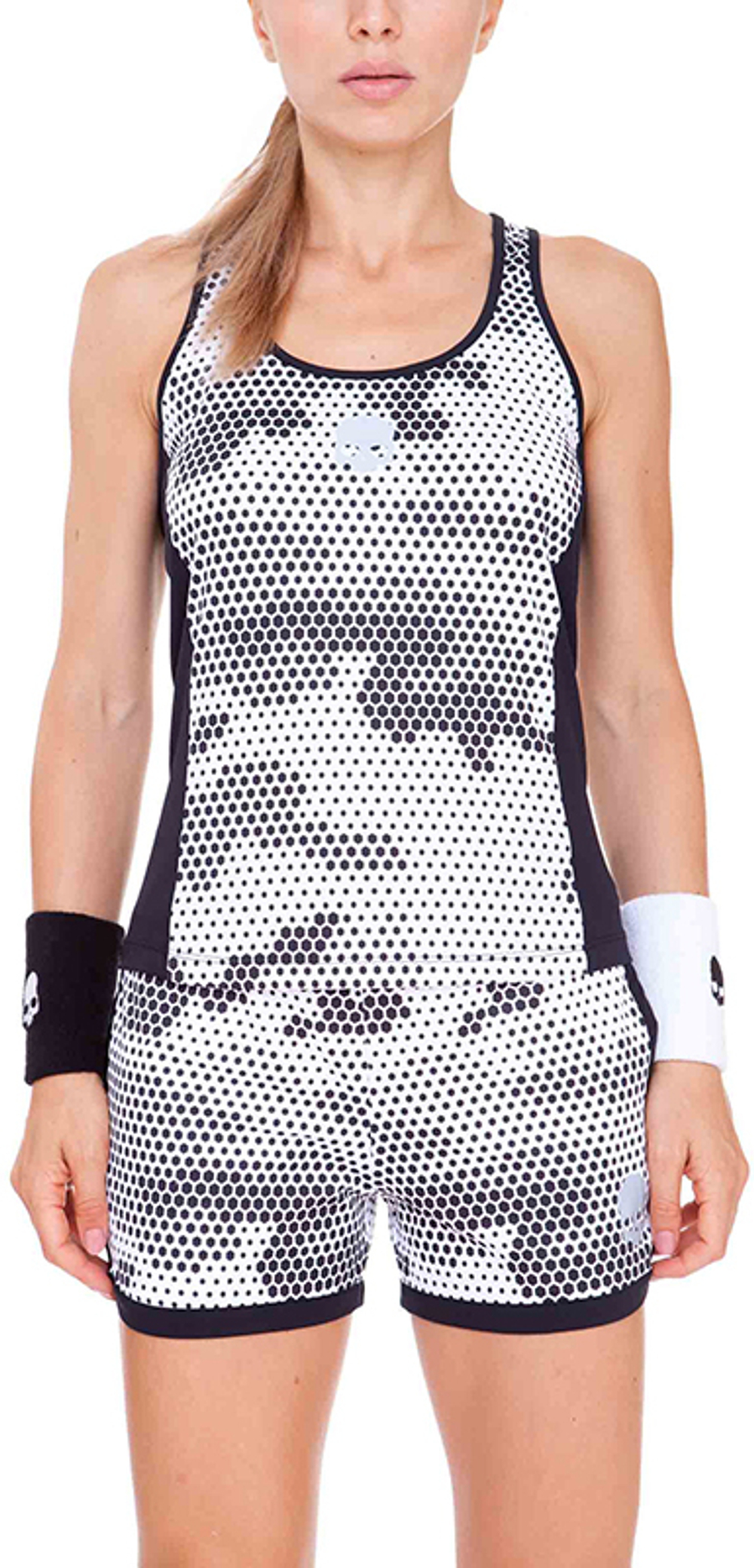 Женский топ теннисный Hydrogen Tech Camo Tank Top - white camouflage