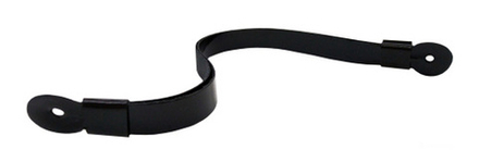 Шнур на фуражку лакированный черный