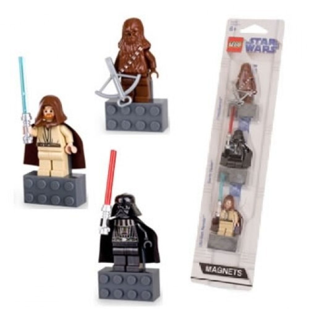 LEGO Star Wars Magnet Set Chewbacca, Darth Vader and OBI-Wan Kenobi
