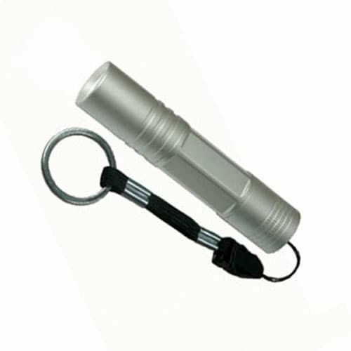 S-LD014-C Silver Фонарь Uniel серии Стандарт «Classics element +», алюминиевый корпус, 0,5 Watt Led, упаковка — кламшелл, 1хАА н/к, цвет - серебро