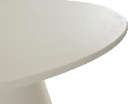 Стол обеденный Gabi белый микроцемент 160x90