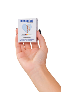 Презервативы Masculan, ultra 2, особо тонкие, 19 см, 5,3 см, 3 шт.( Ultra Fine № 3)