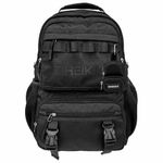 Рюкзак HEIKKI FUSION (ХЕЙКИ) универсальный, отделение для ноутбука, с КОШЕЛЬКОМ, черный, 44х31х14 см, 273864