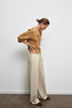 ZARA БРЮКИ В ПОЛОСКУ В ПИЖАМНОМ СТИЛЕ — ZW COLLECTION, ПОЛОСКИ