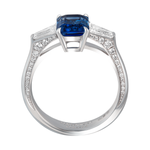 Кольцо с Сапфиром и Бриллиантами, R0020-121/1