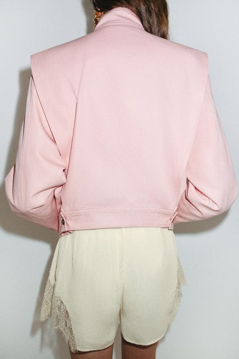 ZARA ДВУБОРТНАЯ КУРТКА С ПУГОВИЦАМИ — ZW COLLECTION, РОЗОВЫЙ