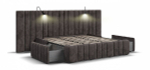 Кровать BOSS INFINITY 180*200 велюр Alkantara серый