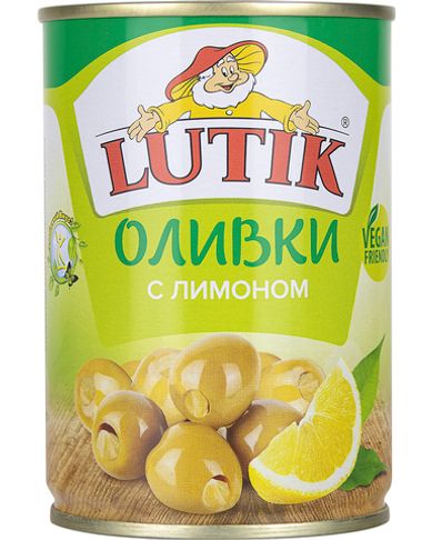 Оливки Lutik с лимоном, 280 гр.