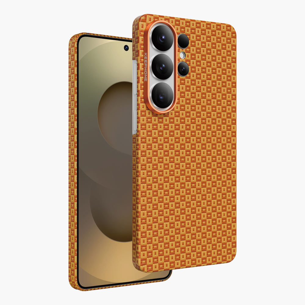 Чехол для Samsung S26 Ultra KEEPHONE KEVILAR ANKORA MAGSAFE CASE Orange