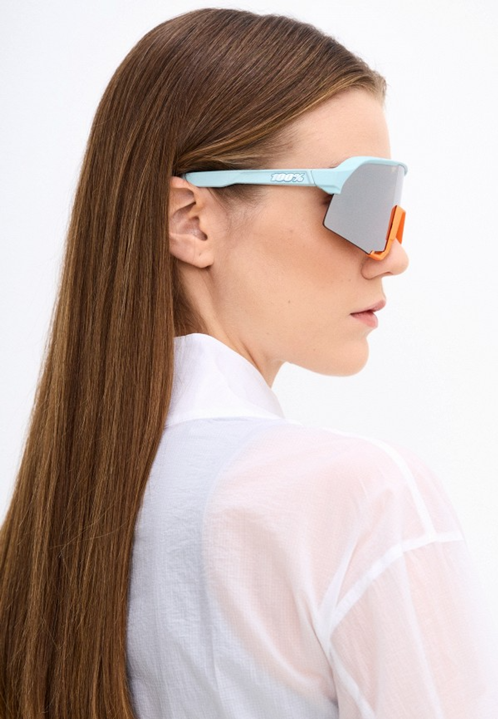 Спортивные очки 100% S3 / Soft Tact Two Tone / HiPER Silver Mirror Lens