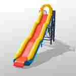 Надувная прямая водная горка для вышки (опоры) «Стрела» с двумя ступенями 12*2,5*5 м