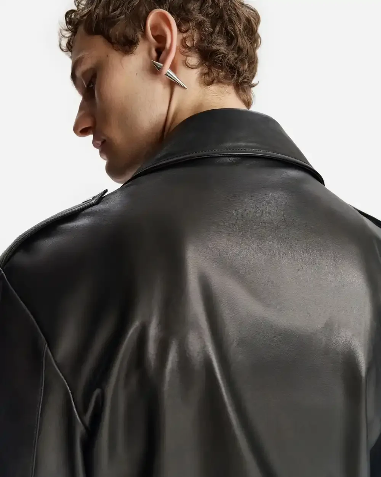 Куртка Biker из кожи наппа