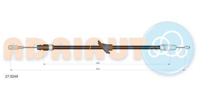 ADRIAUTO - 270249-ADR - Cable Pull, parking brake